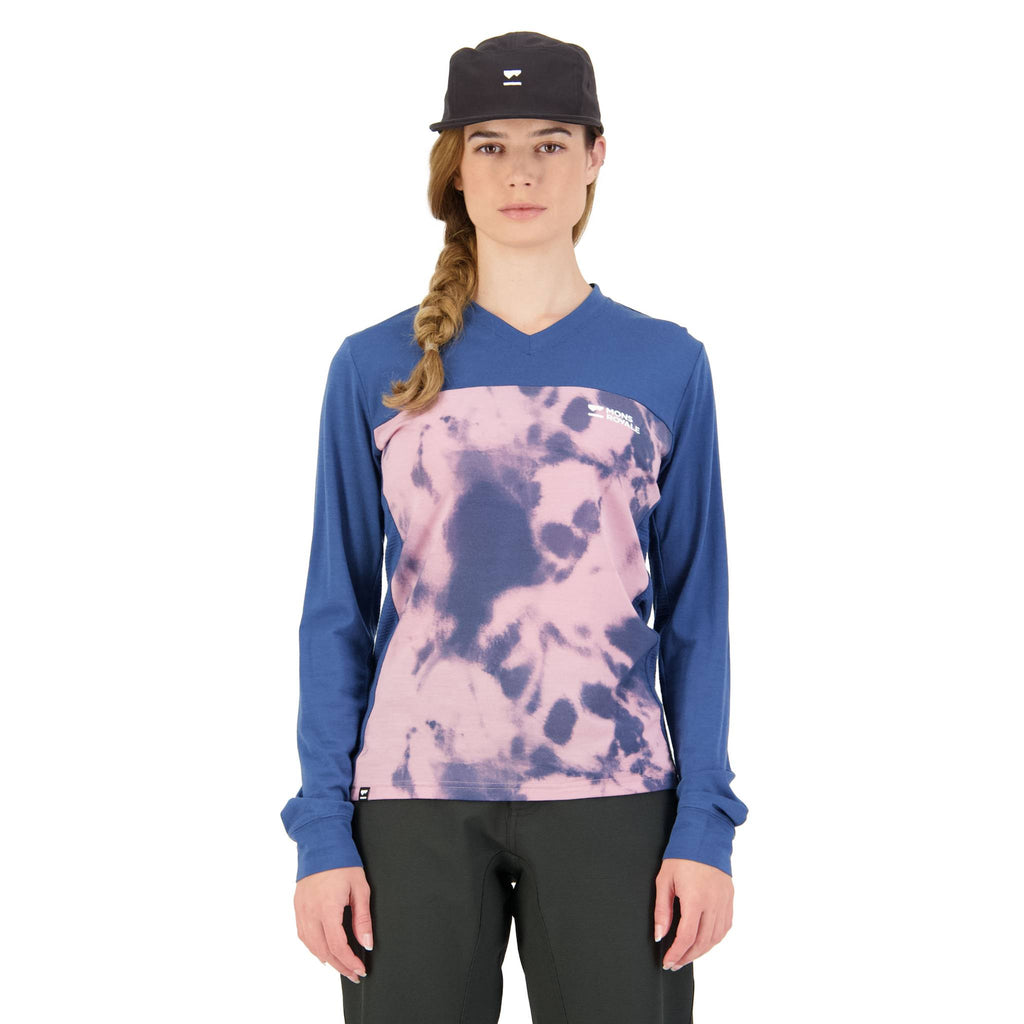 Mons Royale Women's Tarn Merino Shift Raglan 3/4 Black Candy