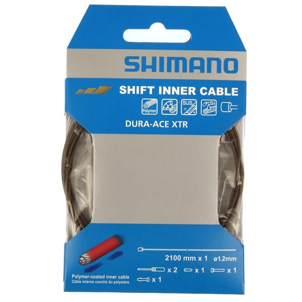 Shimano Dura Ace Road Polymer Coated Inner Gear Cable 1.2mm x 2100mm