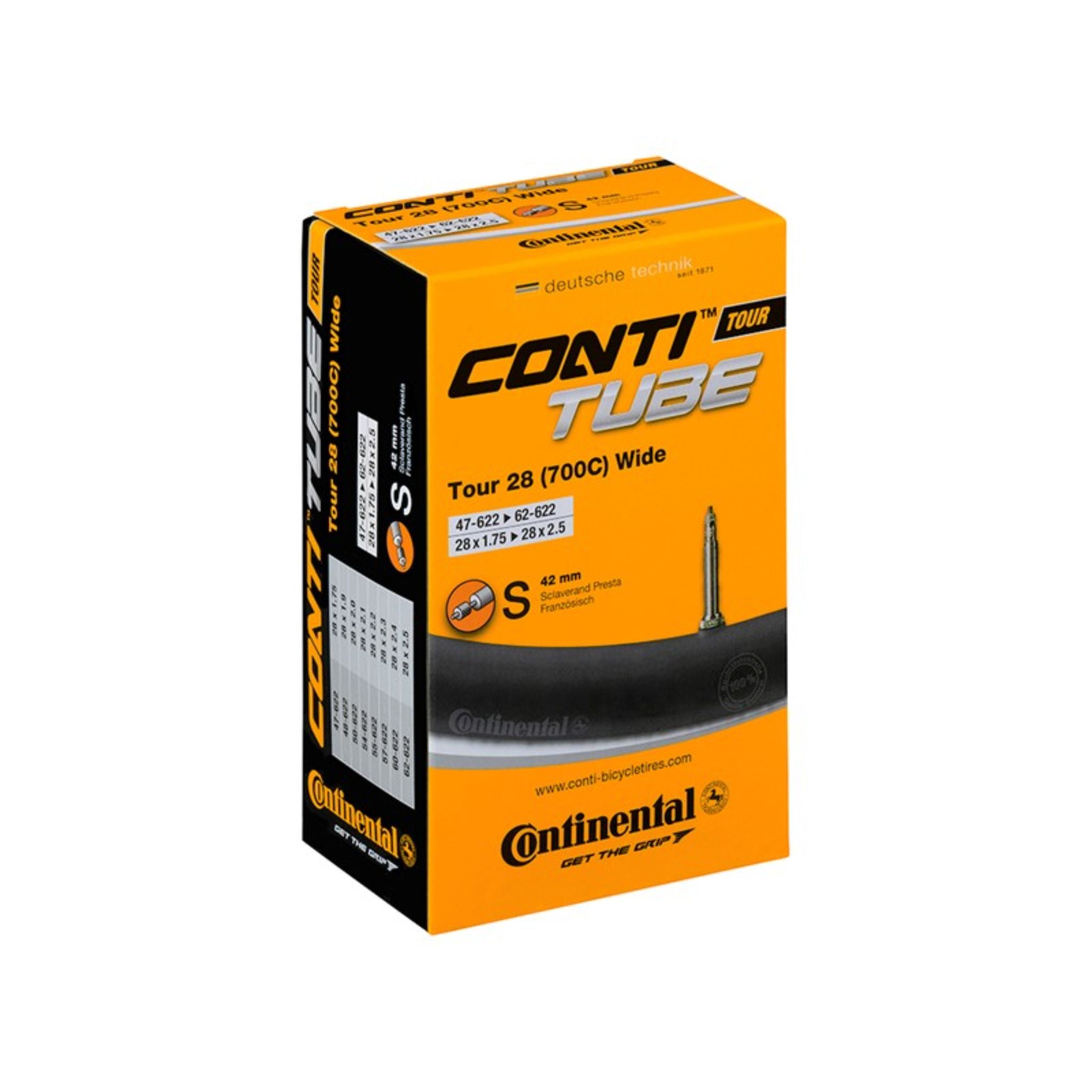 Continental Tour Wide Inner Tube 700 x 47-62 Presta