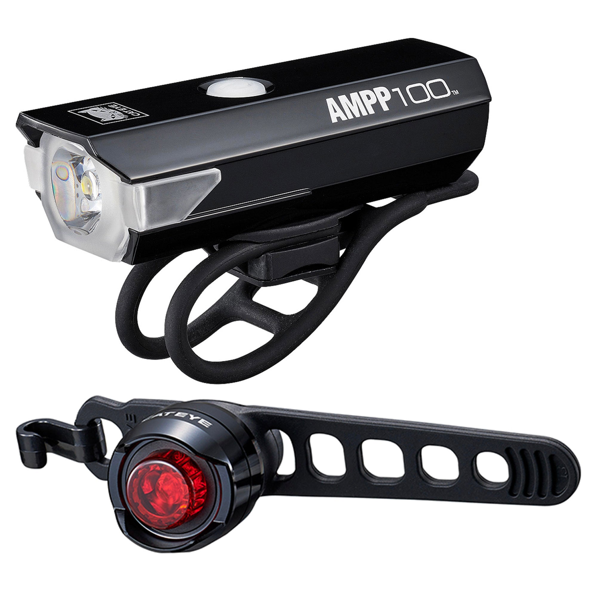 Cateye AMPP 100 / Orb Rechargeable Light Set