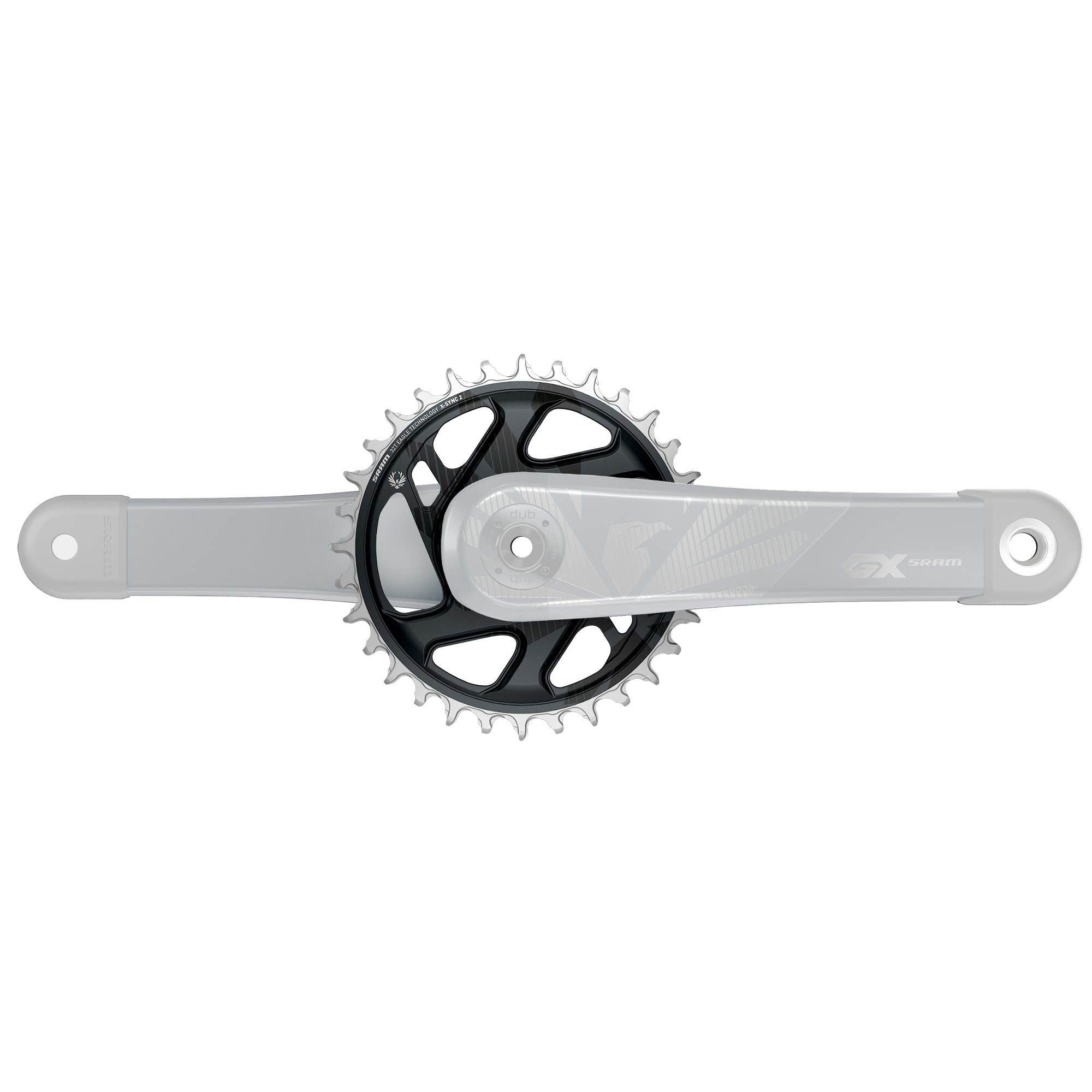 SRAM X-Sync 2 12-Speed Eagle Direct Mount -4mm offset Chainring - Lunar Grey