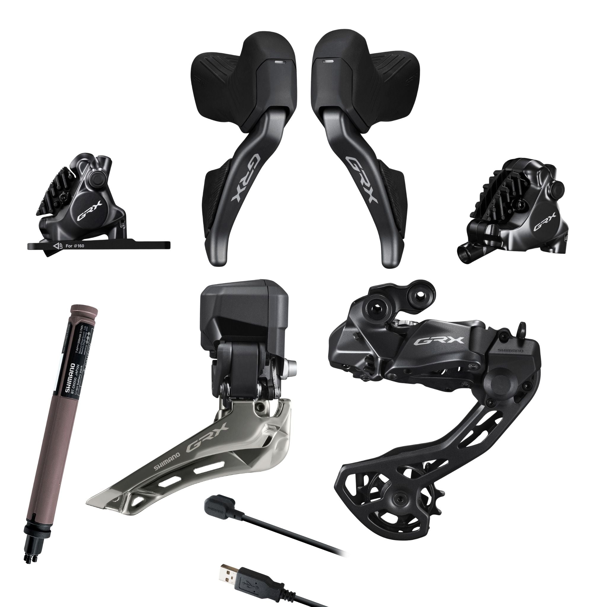 Shimano GRX 825 Di2 12-Speed Drivetrain Upgrade Kit