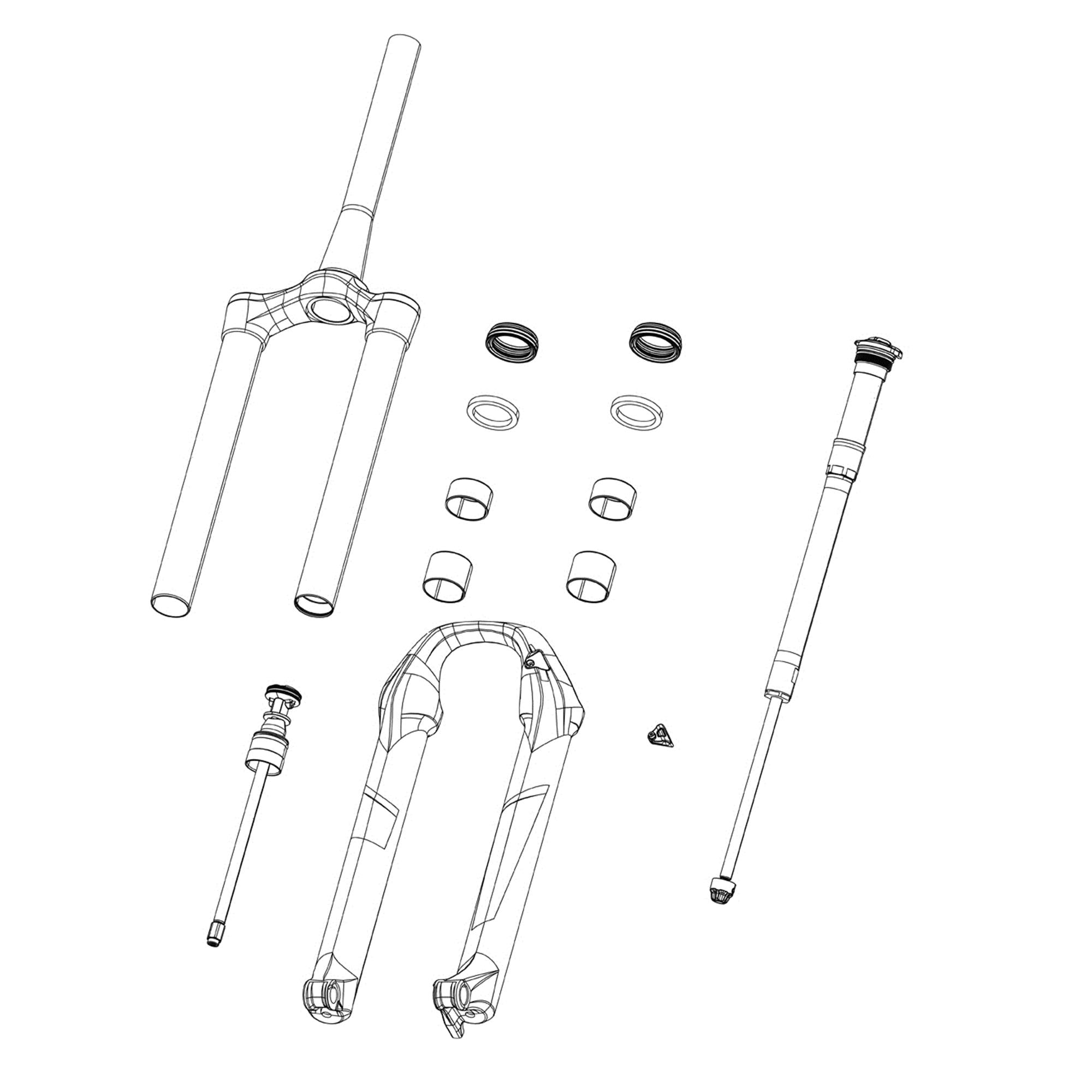 RockShox Zeb/Lyrik/Pike Charger 3.1 RC2 Compression Damper Knob Kit