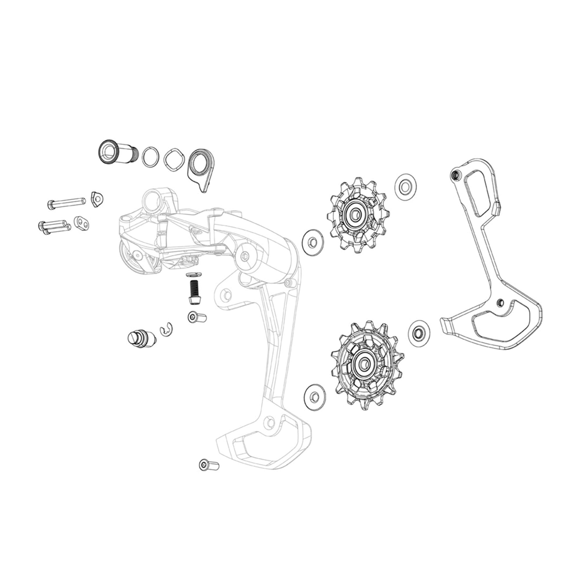 SRAM REAR DERAILLEUR INNER CAGE SX/NX EAGLE AND GX EAGLE AXS