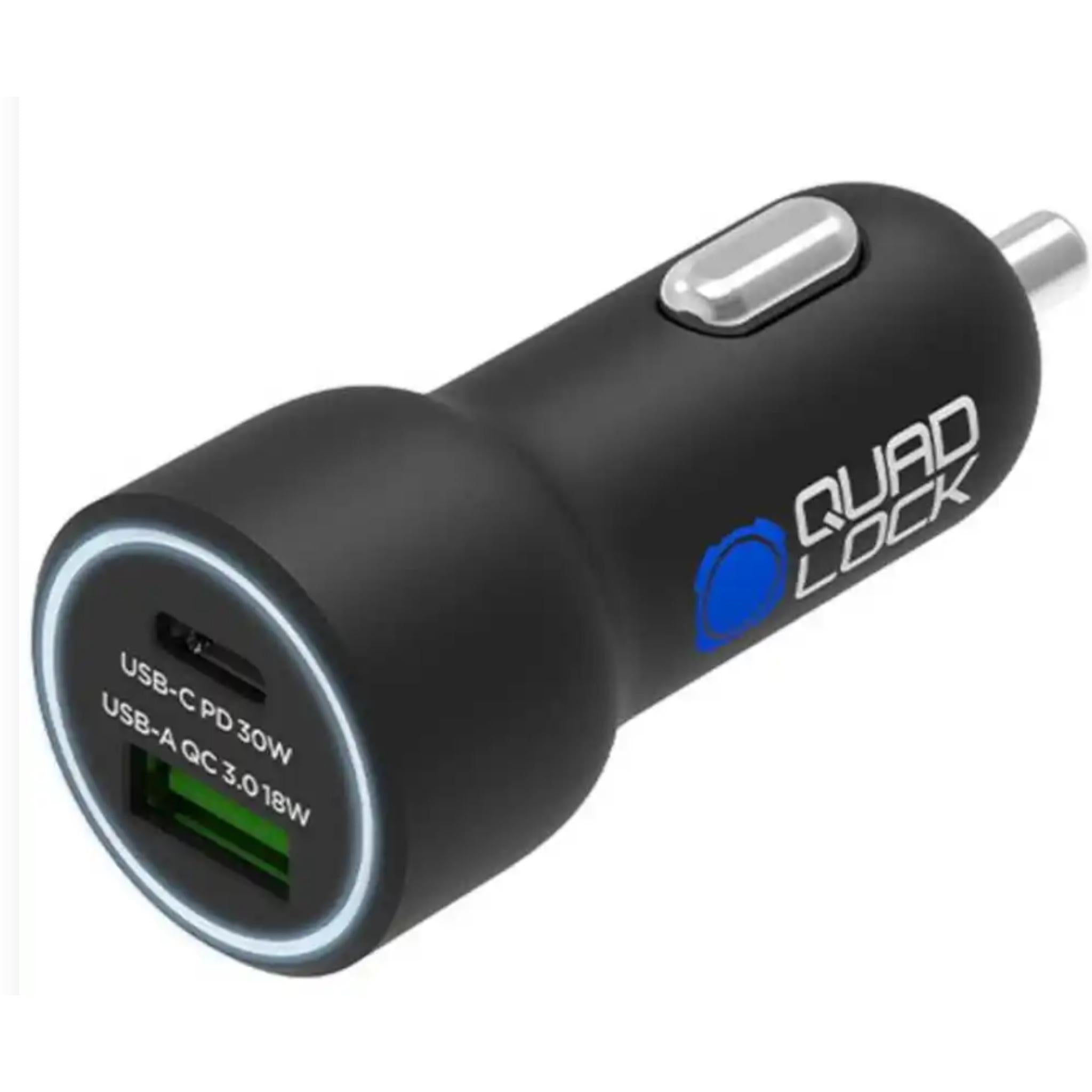 Quad Lock Dual USB 48W Dual Car Charger