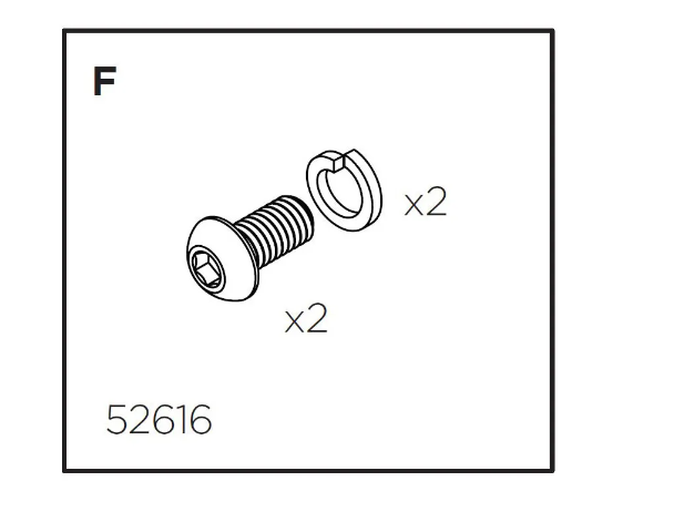 Thule Pack'n Pedal Hook Fixing Bolts with Washers