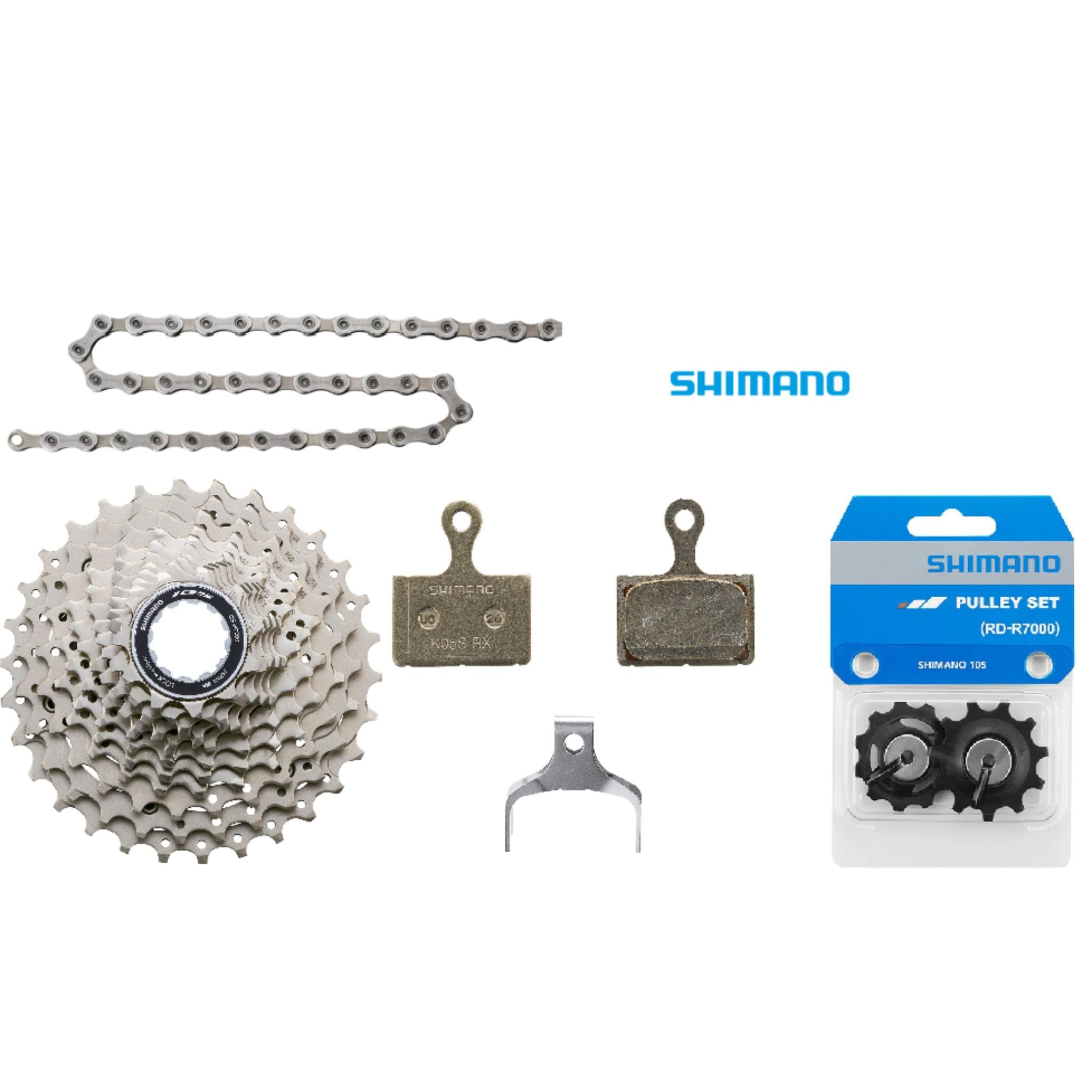 Shimano 105 11-Speed Disc Winter Service Bundle