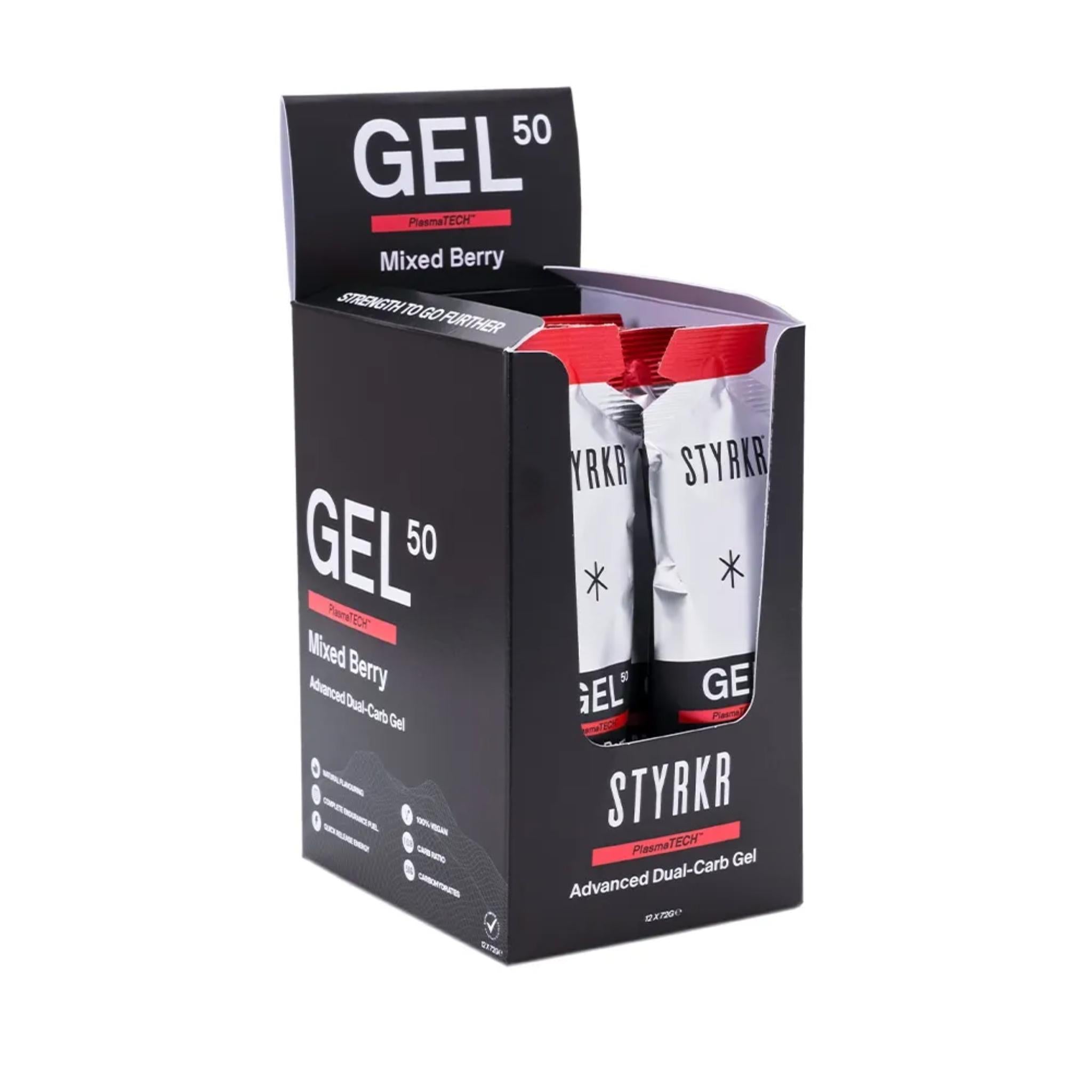 STYRKR GEL50 Dual-Carb Energy Gels