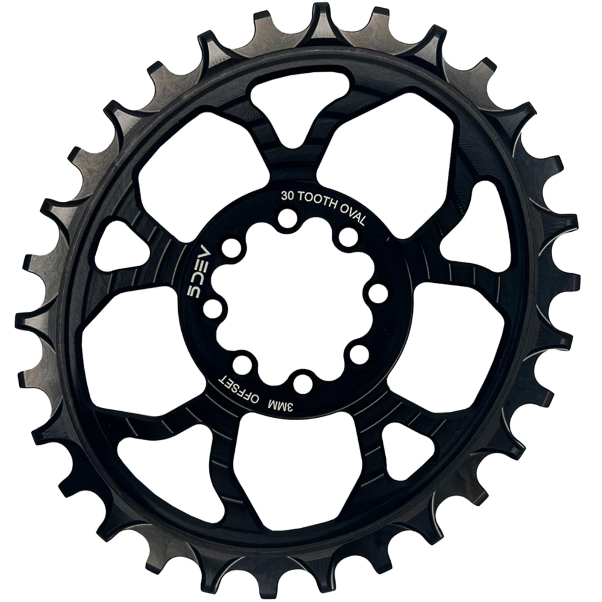 5DEV 8-Bolt Direct Mount Oval Chainring