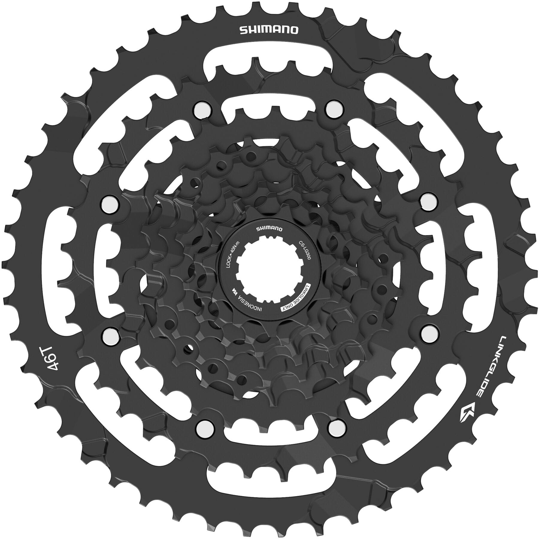 Shimano CUES CS-LG300-9 Link Glide 9-Speed Cassette