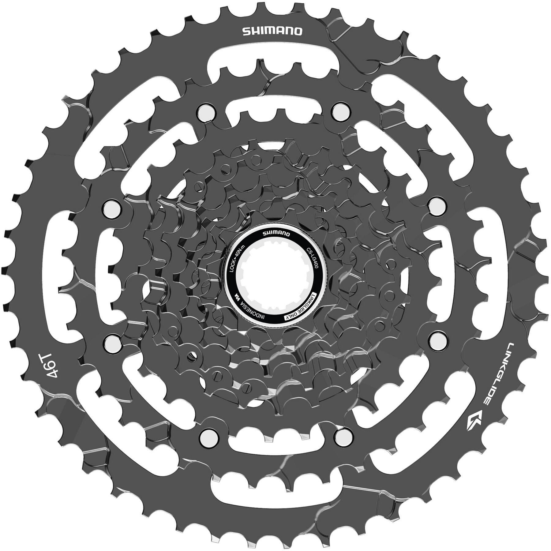 Shimano CUES CS-LG400-9 Link Glide 9-Speed Cassette