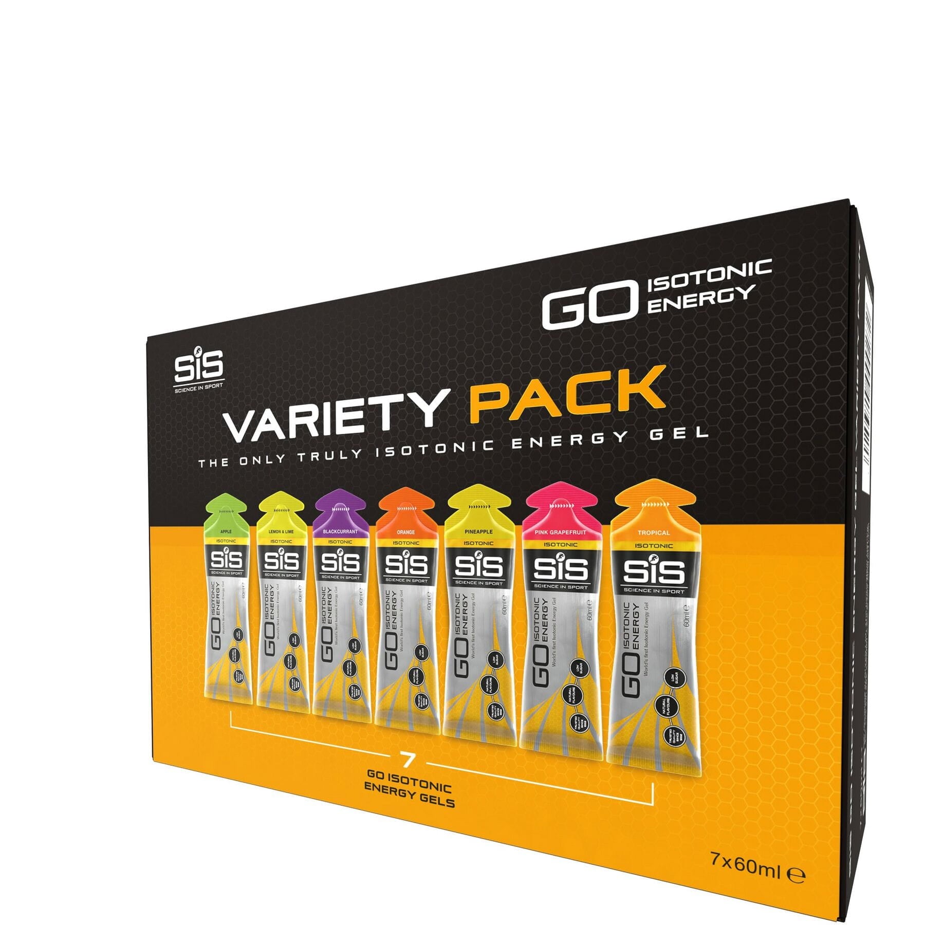 Science in Sport GO Isotonic Gel Variety Pack 7x Gels