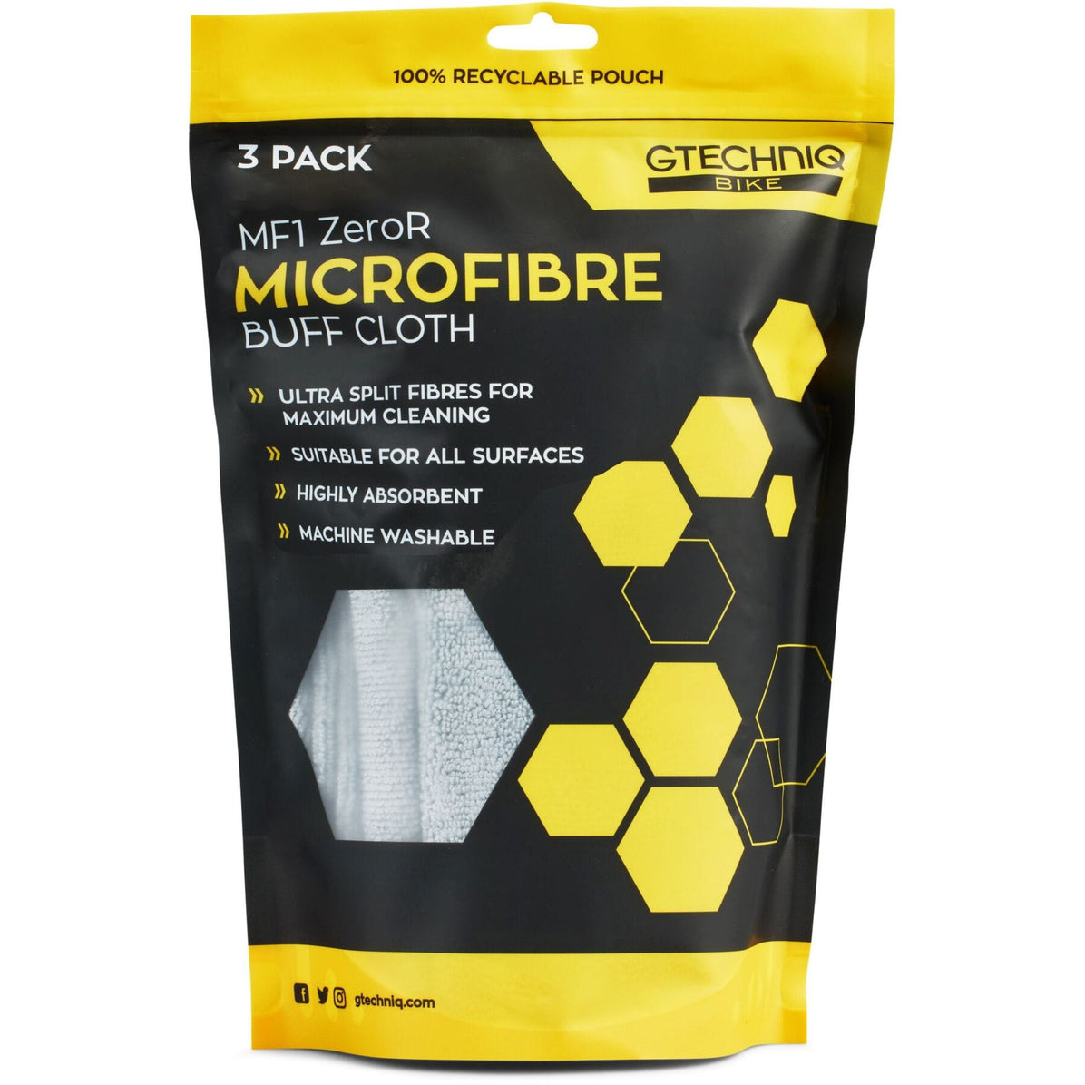 Gtechniq Bike Premium Microfibre Triple Pack