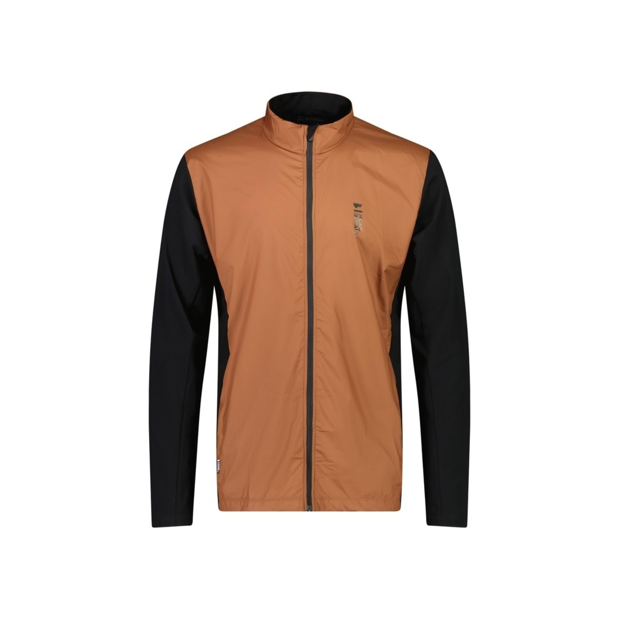 Mons Royale Redwood Wind Jersey - Dark Copper / Black