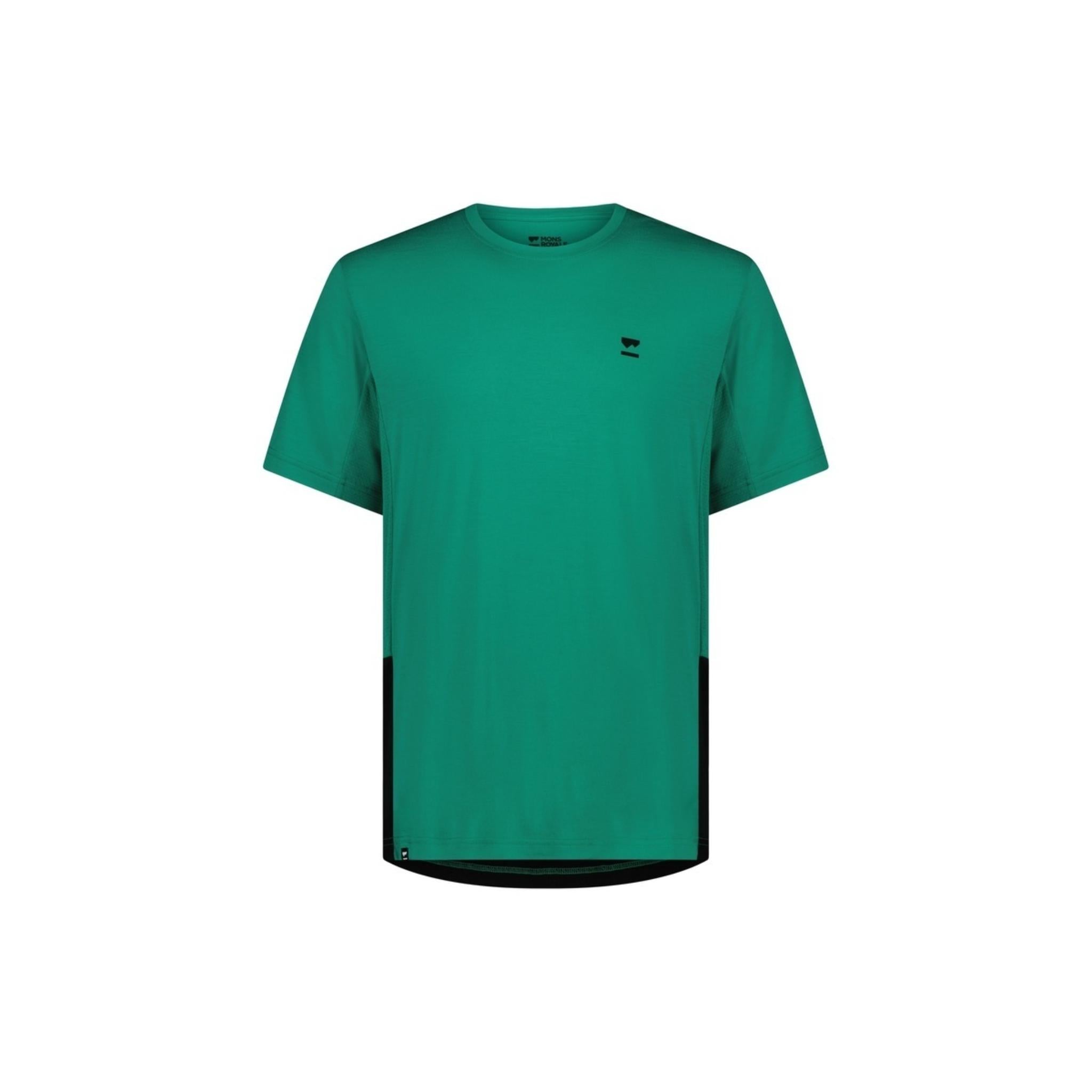 Mons Royale Tarn Merino Shift T-Shirt - Pop Green / Black