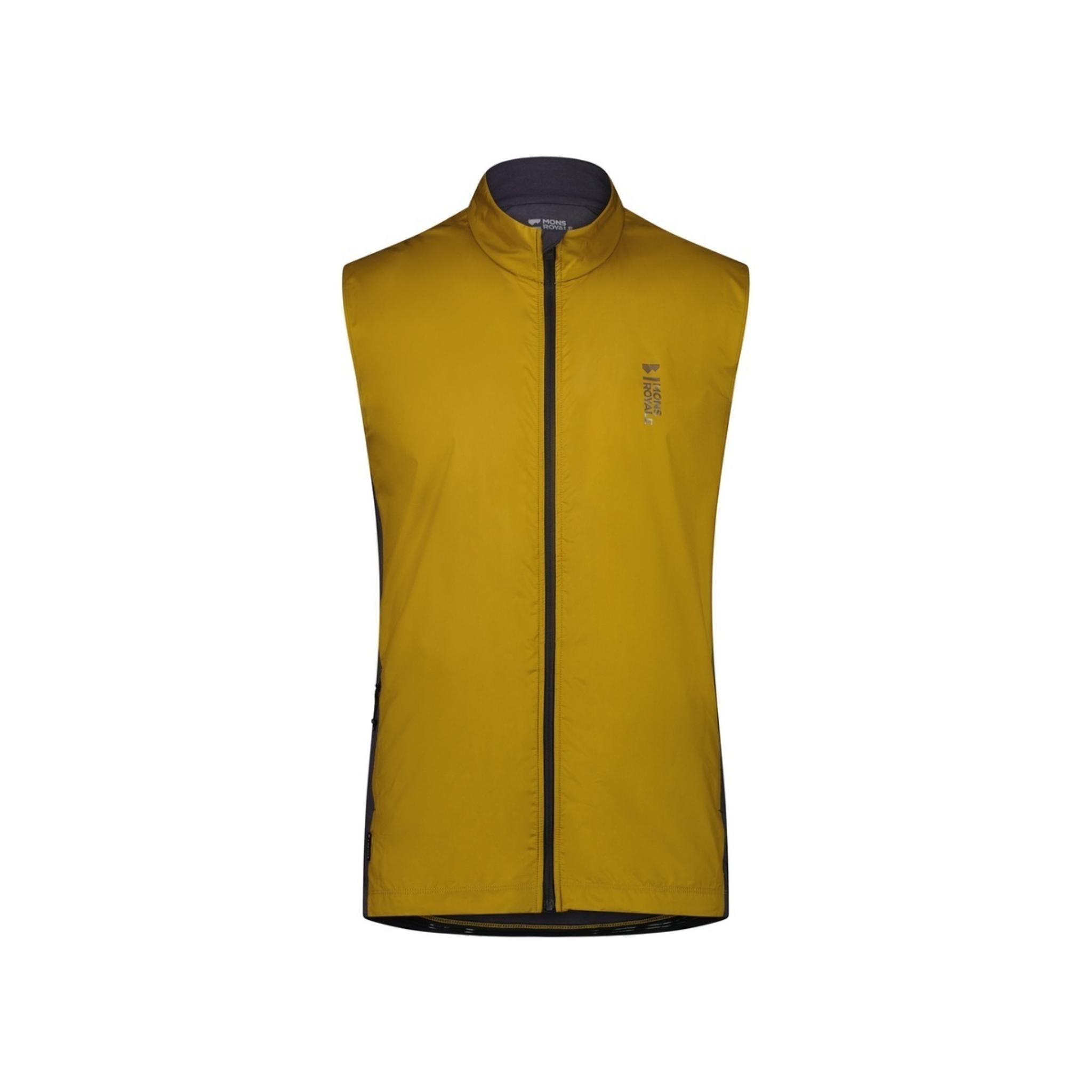 Mons Royale Redwood Wind Vest - Shale / Cumin