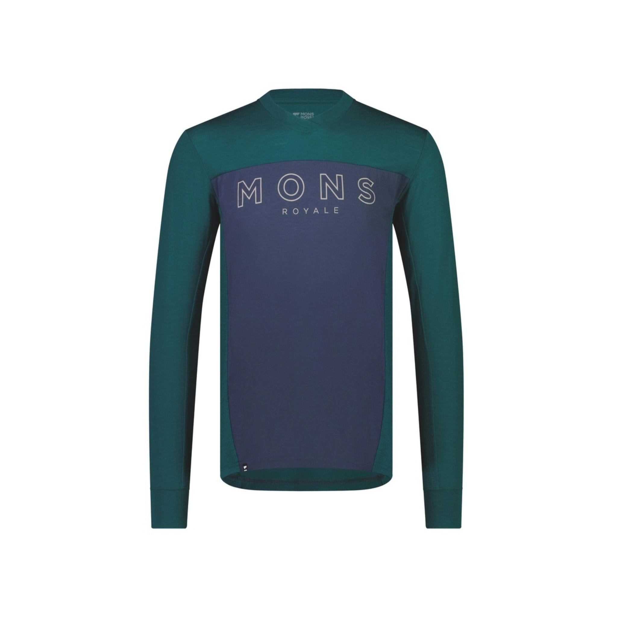 Mons Royale Redwood Enduro VLS Jersey - Evergreen / Midnight