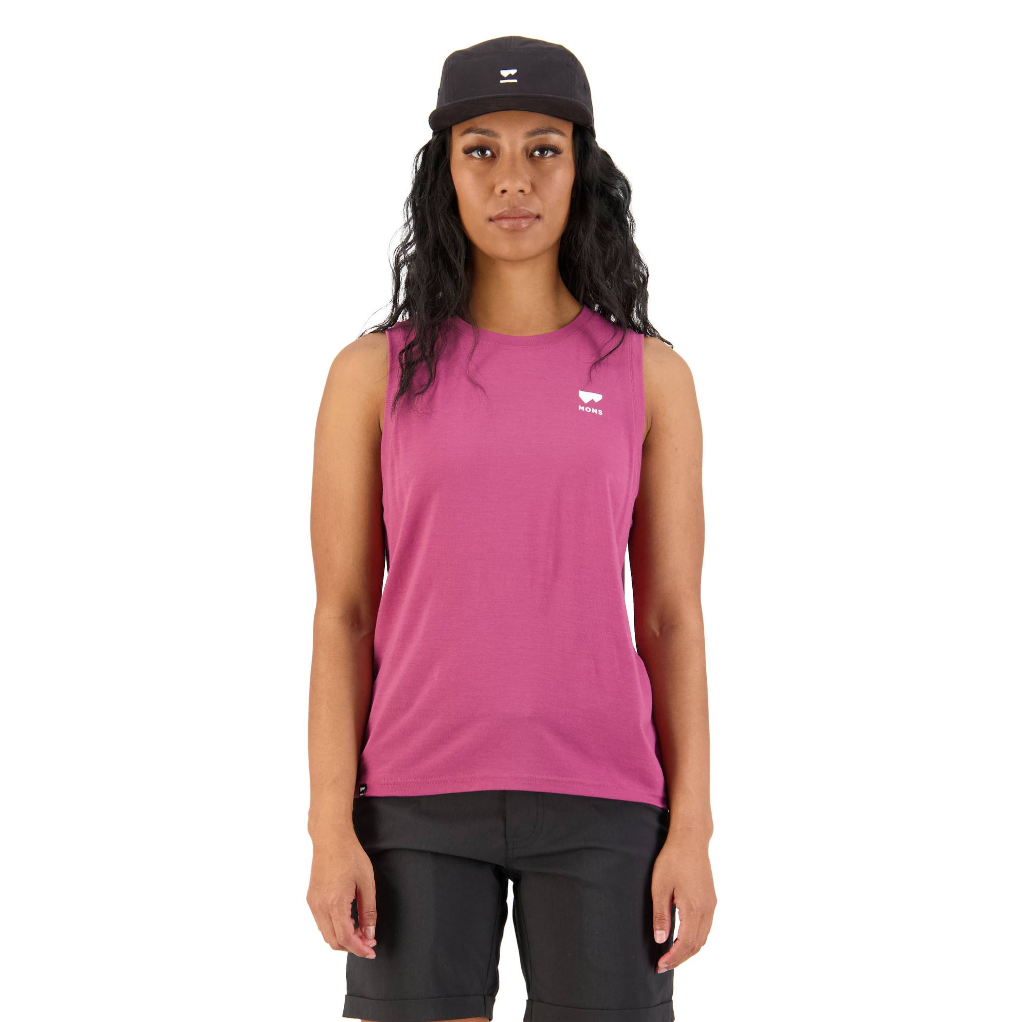 Mons Royale Women's Icon Relaxed Tank - Berry