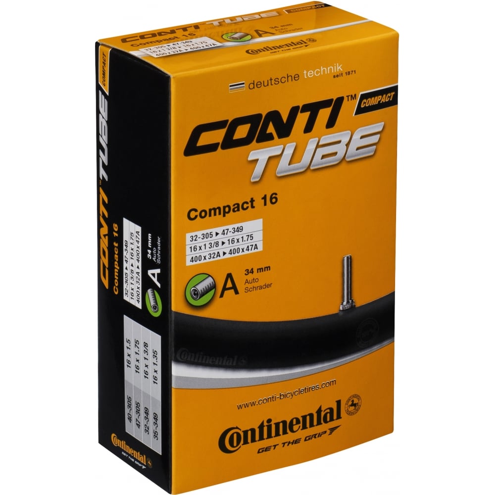 Continental Compact Kids Inner Tube 10/11/12" Schrader Valve