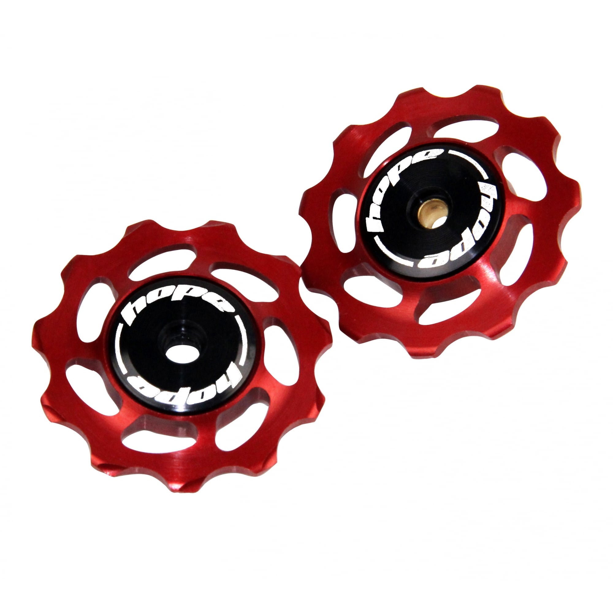 Hope 11 Tooth Jockey Wheels - Red