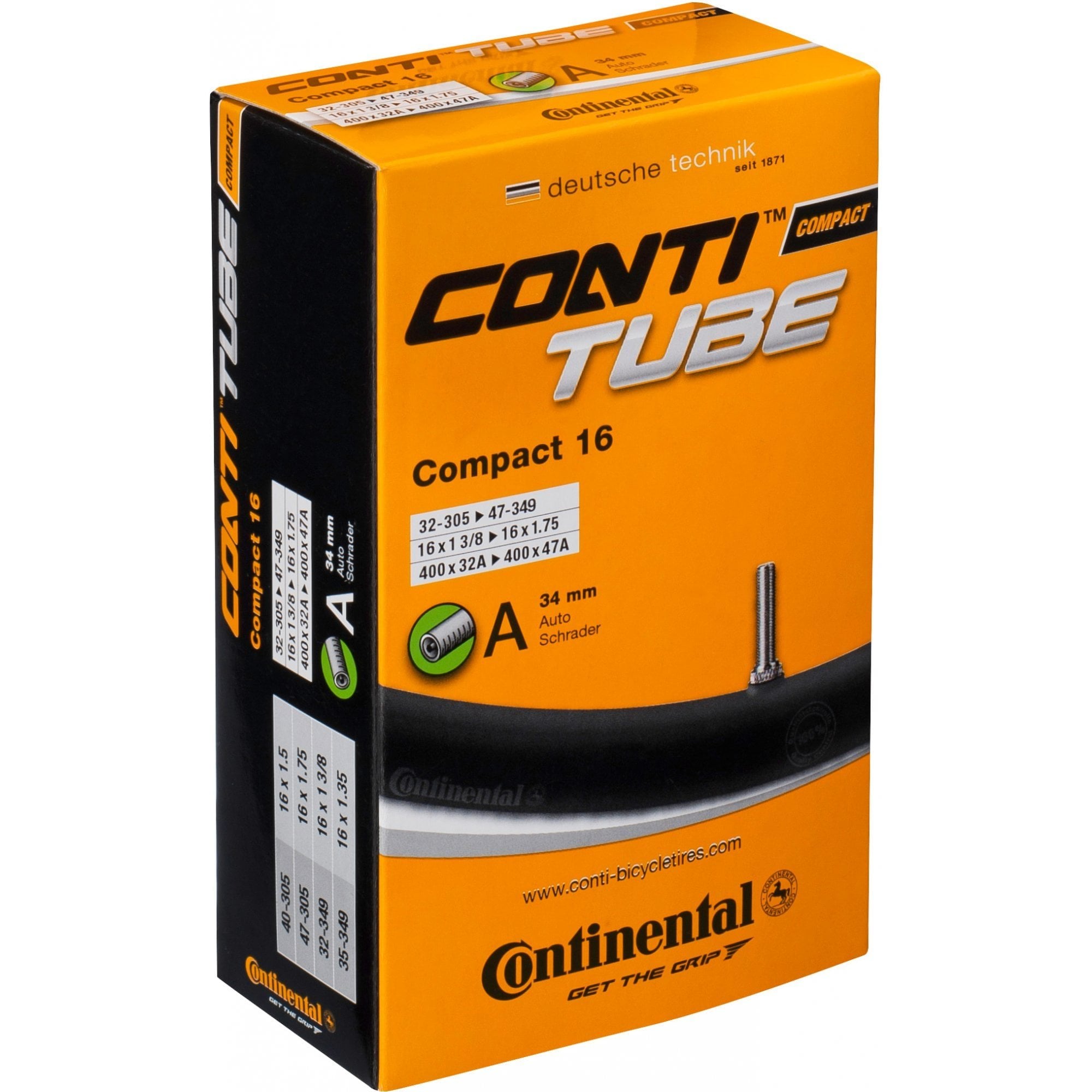 Continental Compact Inner Tube 16" Schrader Valve