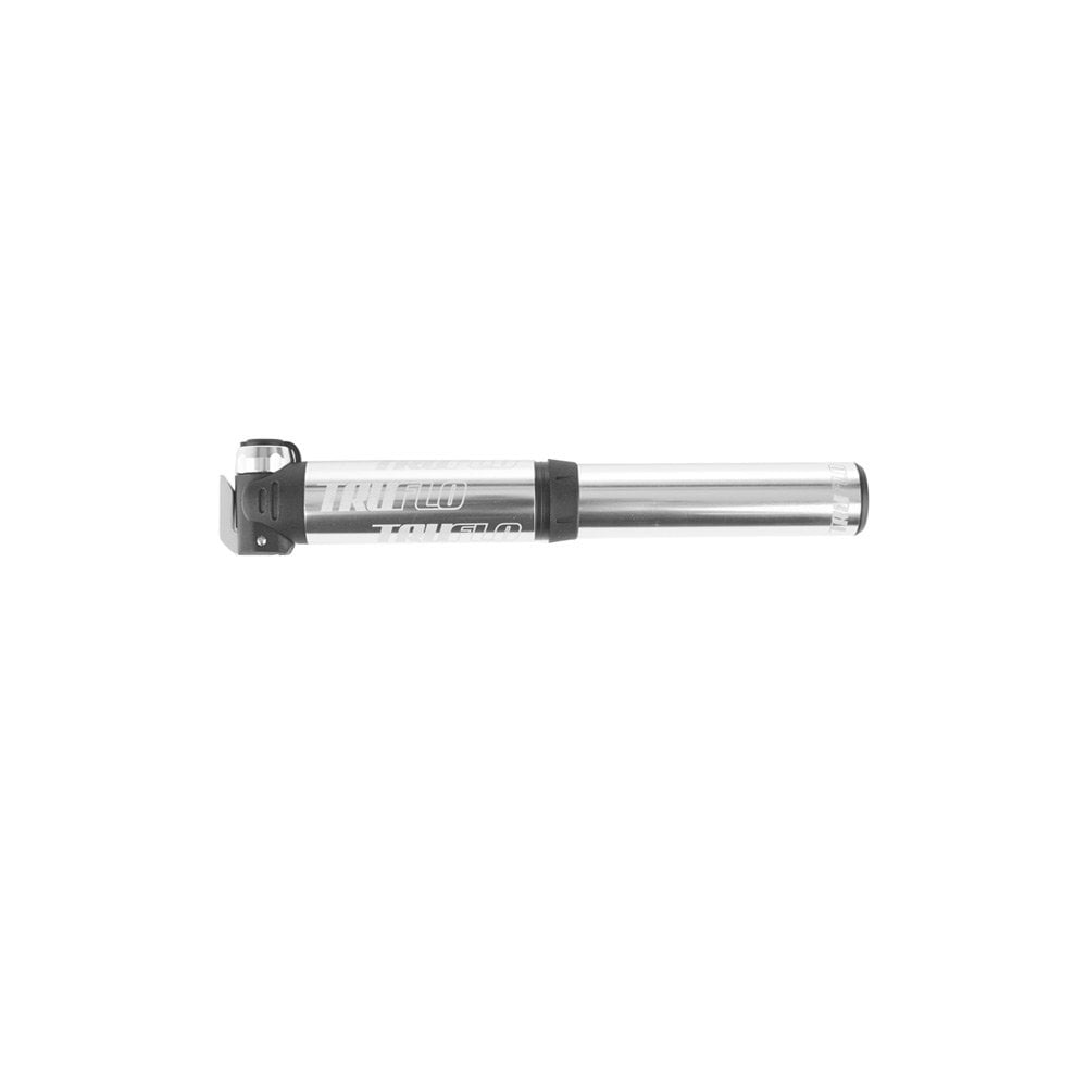 Truflo Road CNC High Pressure Bike Pump Silver