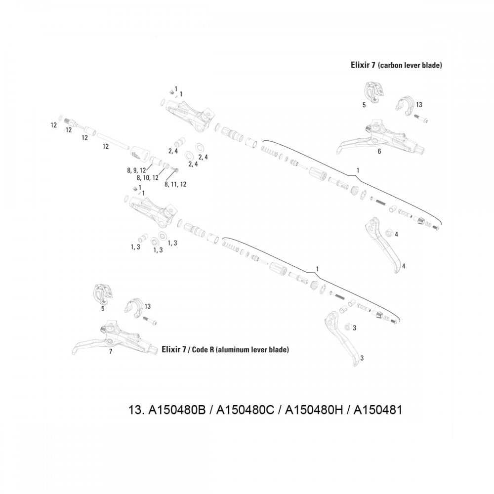 SRAM Avid Discrete Bar Clamp/Bolt Elixir 9/7/CR Mag/X0/XX (Stainless T25 Bolt) Black (1 pc)