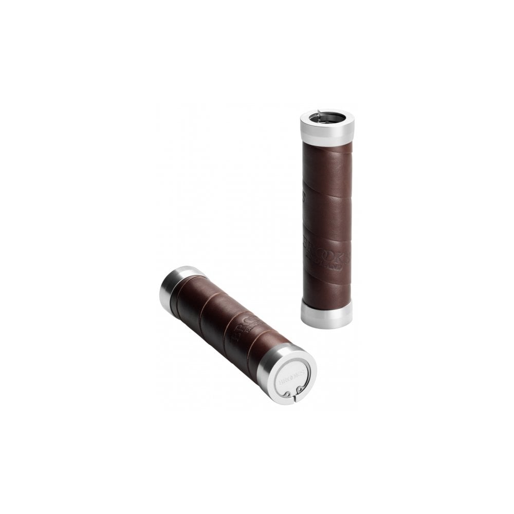 Brooks Slender Leather Grips - Brown