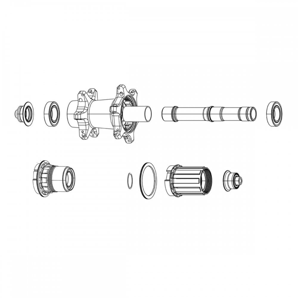 Zipp Wheel Freehub Kit - XDR - 12x142/QR