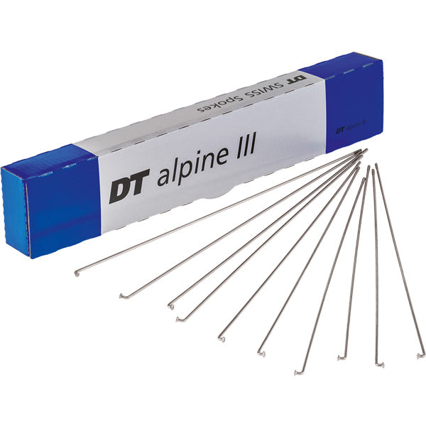 DT Swiss Alpine III Silver Spokes 13/15/14g Box of 100