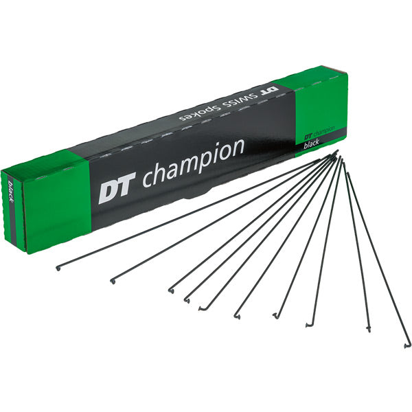 DT Swiss Champion Black Spokes 14g Box of 100