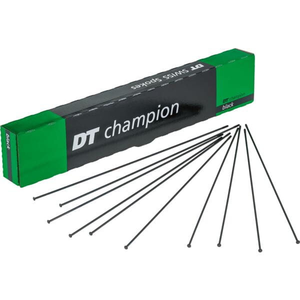 DT Swiss Champion Straight Pull Black Spokes Box of 20