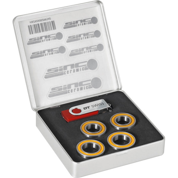 DT Swiss Set of 4 SINC Ceramic Bearings for RC rim Brake Wheels and 240 non-Disc Hubs.