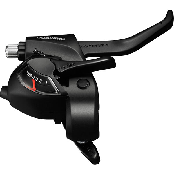 Shimano Altus ST-EF41 EZ Fire Plus STI Set for V-Brakes, 3x6 Speed, 2-finger Lever, Black